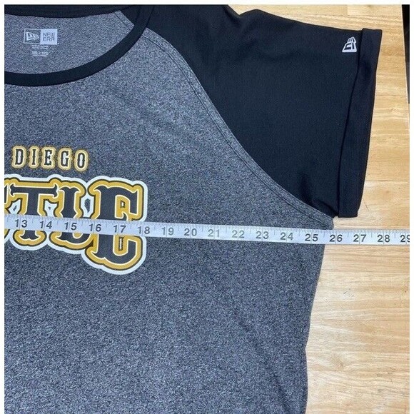 NEW ERA San Diego Padres MLB Baseball Hustle Shirt Gray Stretchy Comfy Size 3XL - Picture 7 of 8